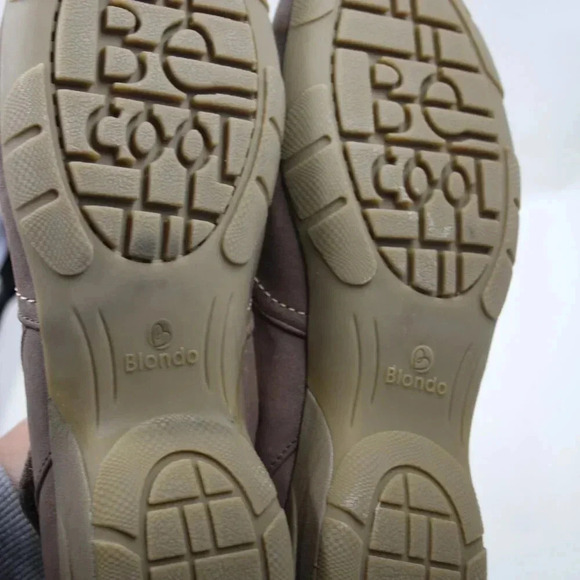 Blondo Small Wedge Leather Upper Ballet Flats w/ 2 Elastic Cross Straps Sze 7.5W - Picture 13 of 15